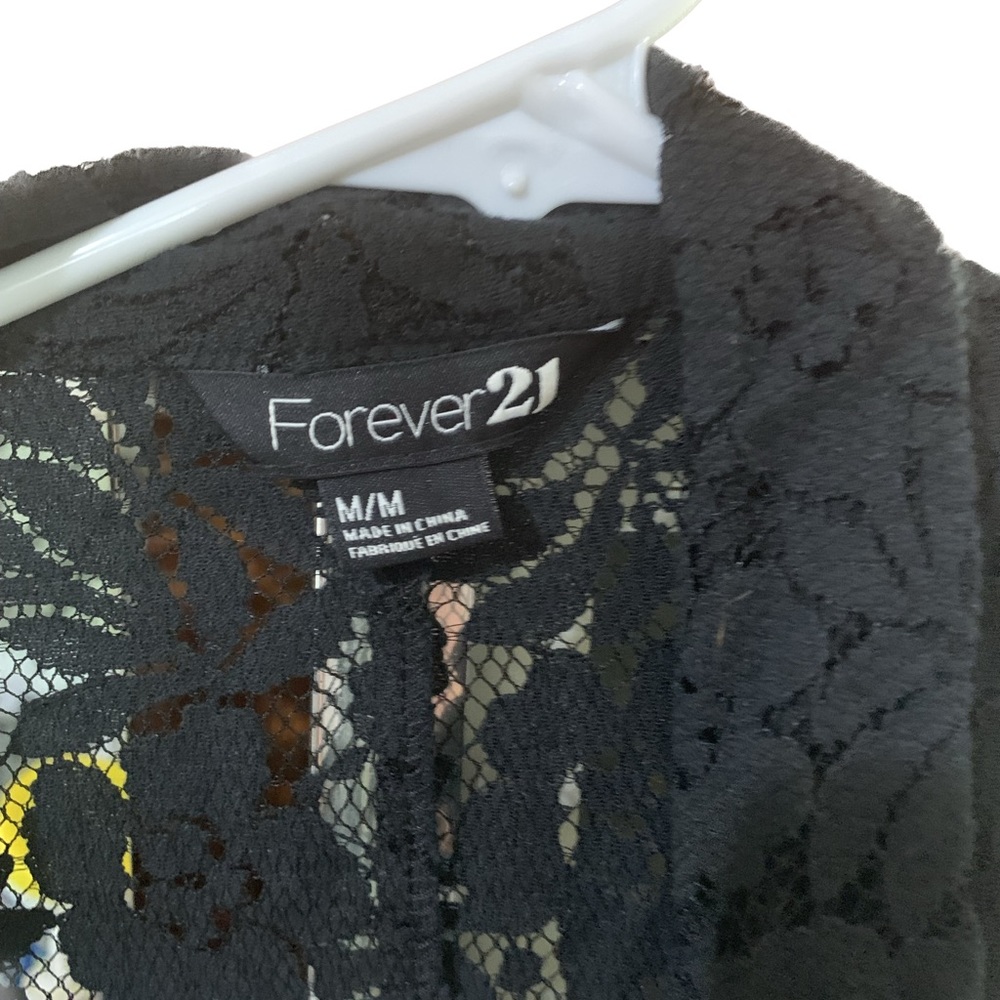 Forever 21 black lace jacket size M